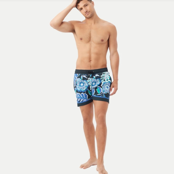 New Mr. Turk Bruce's Beach Swim Trunk Lokelani Lei Board Shorts Mens Size Medium - Picture 5 of 10